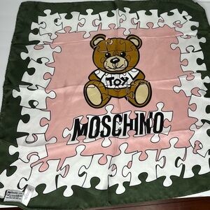 Moschino 100% Silk Scarf 20x20